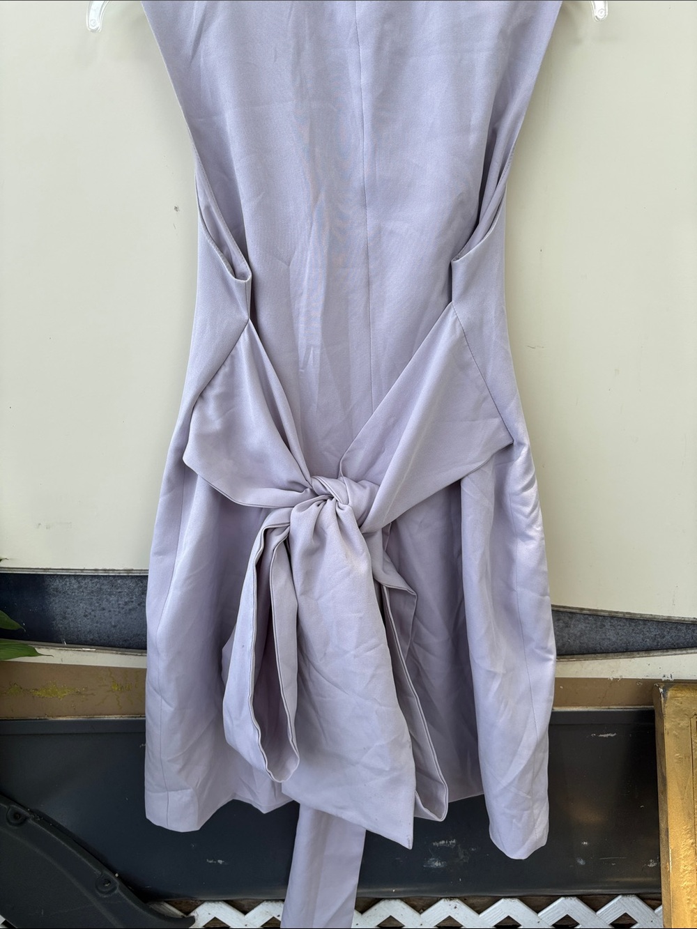 Sleeveless Lavender Wrap Blazer Dress - Picture 5 of 5